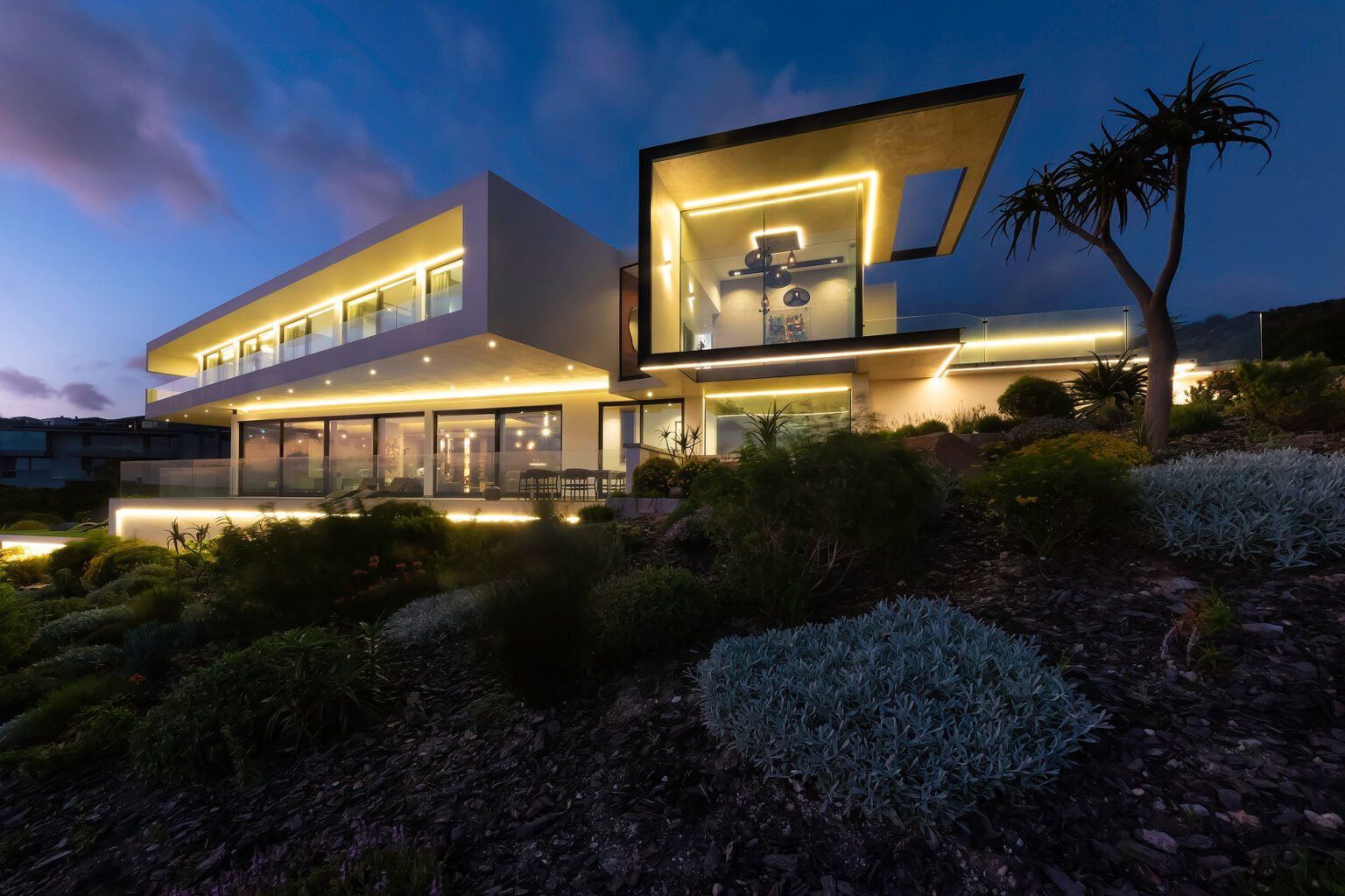 Double-volume home lit by CIA Concepts